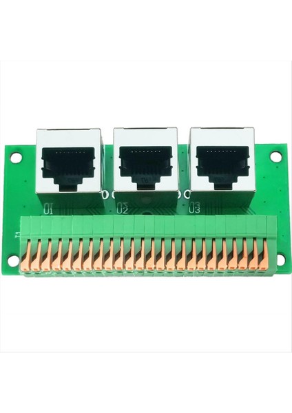 RJ45 Kadın Breakout Tahtası, Lehimsiz RJ45 Ila 8pin Hızlı Yay Terminali, Pcb Kartlı RJ45 Dişi Konnektörü Üç Yolu (Yurt Dışından) fiyatları