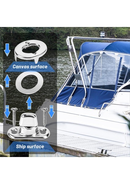 25 Set Deniz Sınıfı Bükülme Kilit Bağlantı Elemanları Tuval Için Deniz Tekneleri Için Düğme Kuş Aççısı, Saplama ve Paslanmaz Çelik Vidalar (Yurt Dışından) indirimleri