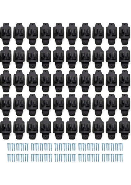 Elektrikli Çit Ahşap Post Pençe Izolatörü, Yüksek Voltajlı Mera Çit Için Yalıtımda Çivi, 50 Pcs (Yurt Dışından)