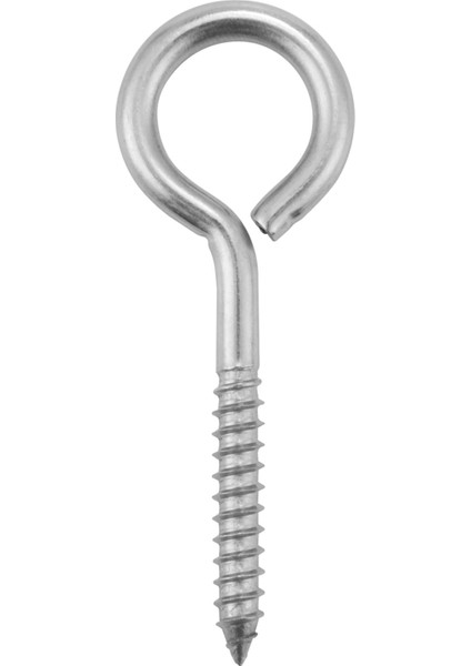 10 Paket Paslanmaz Çelik Göz Parçası Vidalar Metal Kanca Ahşap Terminal Halkası Kıyafet Kancaları Kendi Kendine Dokunma Vidaları M6 (Yurt Dışından)