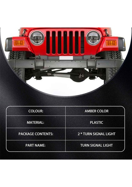 2 Adet 2001-2006 Jeep Wrangler (Tj) Plastik Lens Lh &amp; Rh 55156488AB 55156489AB (Yurt Dışından) fırsatları