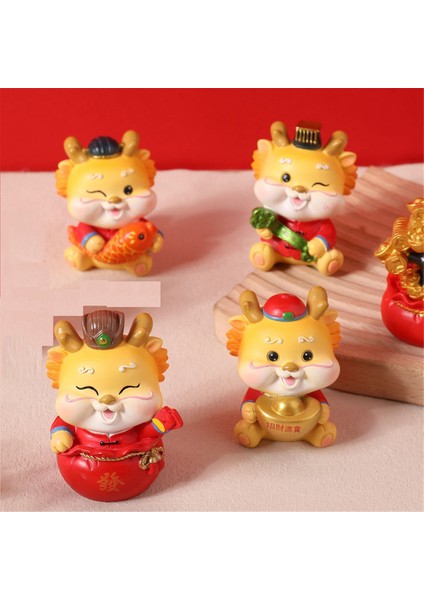 Çin Yeni Yılı Dekorasyonları 2024 Minyatür Ejderha Figürleri Ejderha Zodyak Süsleri Yılbaşı Yeni Yıl Ejderha Figürleri (Yurt Dışından) fiyatları