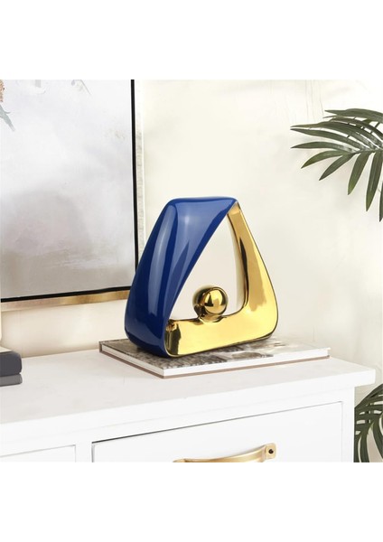 Ev Dekoru Modern Heykel, Geometrik Seramik Heykel Masa Securasyonları Oturma Odası Merkezi Entryway Dekor C (Yurt Dışından) indirimleri