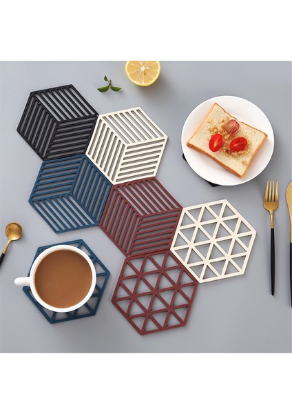 Altıgen Izgara Isıya Dirençli Pot Passalar Altıgen Tablo Yalıtım Paspasları Silikon Tencere Paspasları ve Kıyafetleri (Yurt Dışından) fiyatları