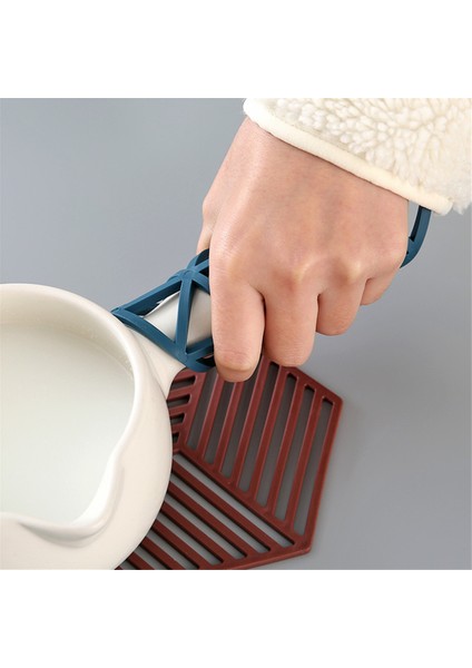 Altıgen Izgara Isıya Dirençli Pot Passalar Altıgen Tablo Yalıtım Paspasları Silikon Tencere Paspasları ve Kıyafetleri (Yurt Dışından) fırsatları