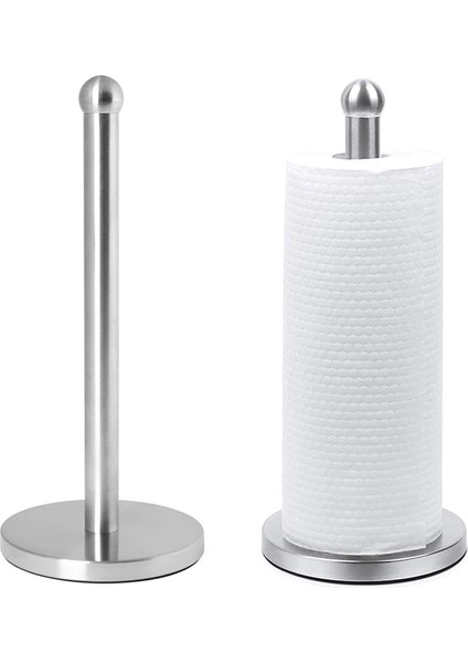 Tezgah Paslanmaz Çelik Kağıt Havlu Tutucu, Standart Kağıt Havlu Ruloları Için Ağır Üssü Gözyaşı Mutfak Kağıt Havlu (Yurt Dışından) indirimleri