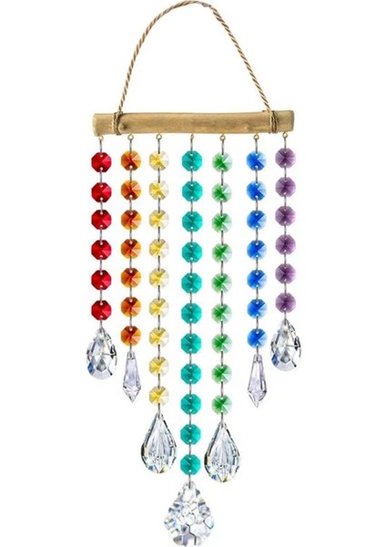 Kristaller ile Güneş Yakalayıcılar Prısm Güneş Yakalayıcı Köpüklü Pencere Kristalleri Rüzgar Zil Gökkuşağı Üreticisi Ev Dekorasyon Kapalı B (Yurt Dışından)