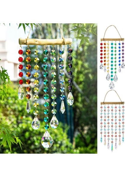 Kristaller ile Güneş Yakalayıcılar Prısm Güneş Yakalayıcı Köpüklü Pencere Kristalleri Rüzgar Zil Gökkuşağı Üreticisi Ev Dekorasyon Kapalı B (Yurt Dışından) modelleri