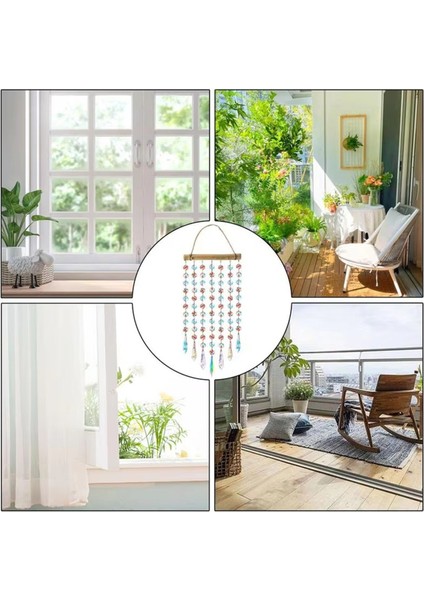 Kristaller ile Güneş Yakalayıcılar Prısm Güneş Yakalayıcı Köpüklü Pencere Kristalleri Rüzgar Zil Gökkuşağı Üreticisi Ev Dekorasyon Kapalı B (Yurt Dışından) fırsatları