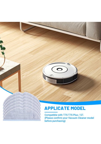 Yedek Mikrofiber Paspas Giysileri Roborock Için Temizlik Pedleri T7S T7S Plus S7 Vakum Süpürge Aksesuarları 6 Pcs (Yurt Dışından) indirimleri