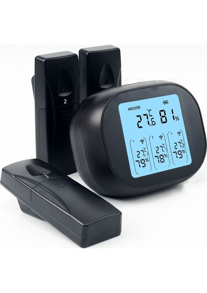 Kablosuz Dijital Termometre Hava Durumu Istasyonu Tahmincisi Kapalı Dış Mekan Sıcaklığı Nem Ölçer LCD Ekran 1 Ila 3 (Yurt Dışından) fırsatları
