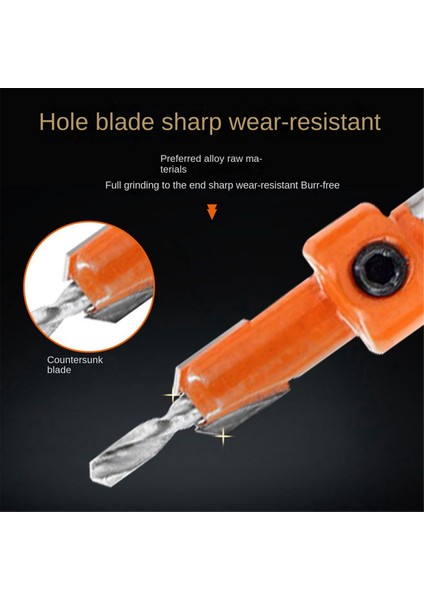 Counterbore Matkap Konik Matkap Seti Ağaç Işleme Açıcı Seti Altıgen Vida Donanım Araçları Karşıbasa Matkap 7 Adet (Yurt Dışından) modelleri