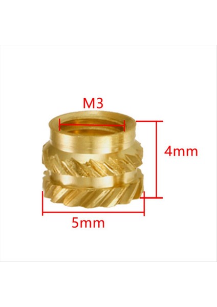 400PCS M3 Iplik Pirinç Pirinç Dişli Isı Seti Isı Dayanıklı E Somun, M3X5X4, 3D Yazıcı Voron 2.4 Vb. (Yurt Dışından) indirimleri