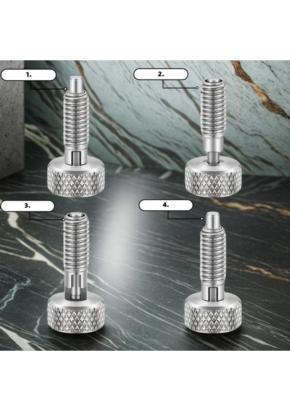 2pcs Paslanmaz Çelik El Geri Çekilebilir Yay Pistonlar Tramparalı Saplı - Hızlı Bırakma Kilitleme Pimi M8 (Yurt Dışından) fiyatları