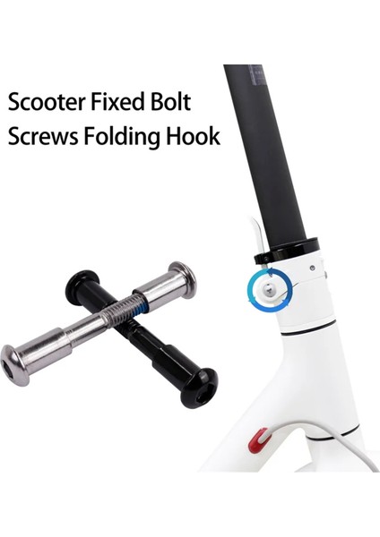 Beyaz Katlanır Pothook Menteşe Cıvatası Onarımı Sertleştirilmiş Çelik Kilit Sabit Vida Kancası Xiaomi Mijia M365 Elektrikli Scooter (Yurt Dışından) fiyatları