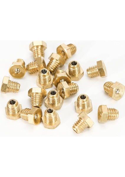 20PCS M6X1MM Metrik Erkek Iplik Flüzın Düz Gres Zerk Mipple Aksesuarları Makine Tezgahı Aksesuarları Yağlama (Yurt Dışından) fırsatları