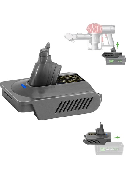 Ryobı 40V Için RYO40V6 Adaptörü Dyson V6 Serisi Kablosuz Çubuk Vakum Süpürücü (Yalnızca Adaptör) (Yurt Dışından) fiyatları