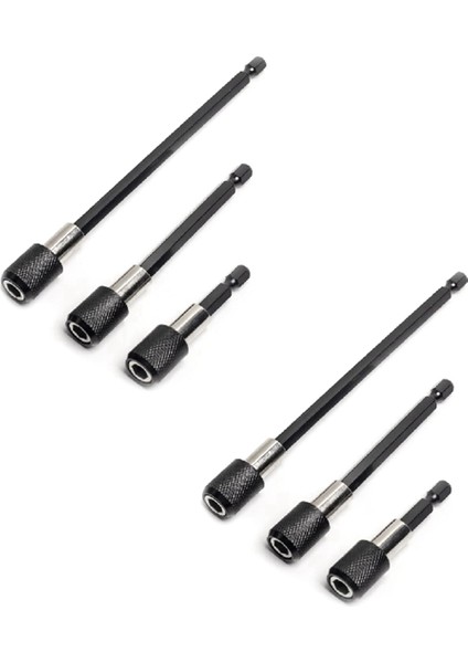 2 Set Hexagon Hızlı Serbest Bırakma Kendi Kilitli Uzatma Çubuk Drill Driver Tornavida Aracı (Yurt Dışından)