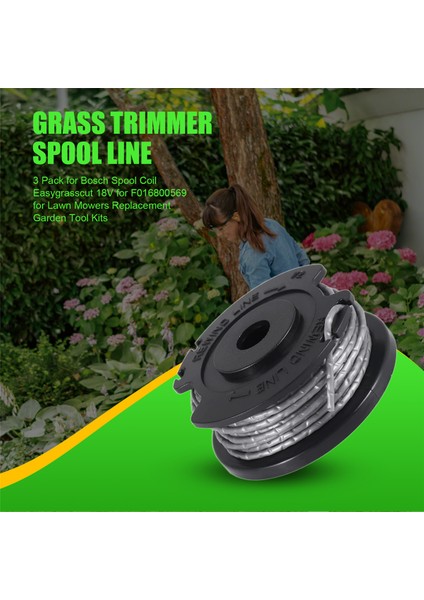 3 Bosch Spool Bobini Için Paket Easygrasscut 18V Easygrasscut Için 23 F016800569 Çim Biçme Makineleri Için Yedek Bahçe Alet Kitleri (Yurt Dışından) fırsatları