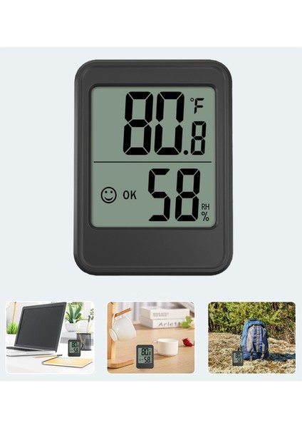 3 Adet Dijital Nem Ölçer Kapalı Higrometre Termometresi, Sıcaklık ve Nem Monitörlü Oda Termometresi (Yurt Dışından) fırsatları