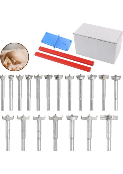 Ahşap Işleme Delik Açıcı Set Ahşap Işleme Zımba Araçları Mobilya Kapı Menteşe Açılış 22PC Kalem Bulucu Kombinasyonu (Yurt Dışından) modelleri