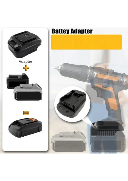 Dewalt 18V 20V 20V Lityum Pil Için DM20WORX6 Güç Alet Adaptör Dönüştürücü Worx 20V 6 Pin Elektrikli Aletler (Yurt Dışından) fiyatları