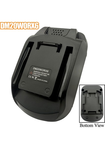 Dewalt 18V 20V 20V Lityum Pil Için DM20WORX6 Güç Alet Adaptör Dönüştürücü Worx 20V 6 Pin Elektrikli Aletler (Yurt Dışından) fırsatları