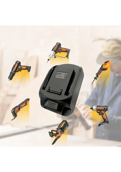 Dewalt 18V 20V 20V Lityum Pil Için DM20WORX6 Güç Alet Adaptör Dönüştürücü Worx 20V 6 Pin Elektrikli Aletler (Yurt Dışından) indirimleri