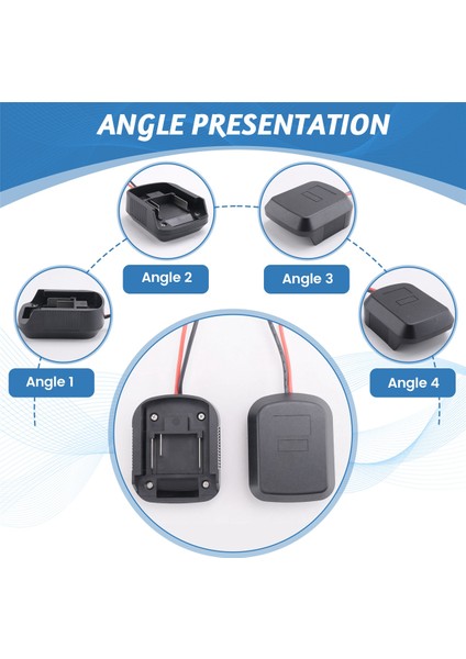 Makita Için 2pc Pil Adaptörü 18V Lityum Lityum Pil Güç Aleti Konnektör Bağdaştırıcı Adaptör Dock Tutucu Elektrik Aleti BL1830 BL1840 (Yurt Dışından) indirimleri