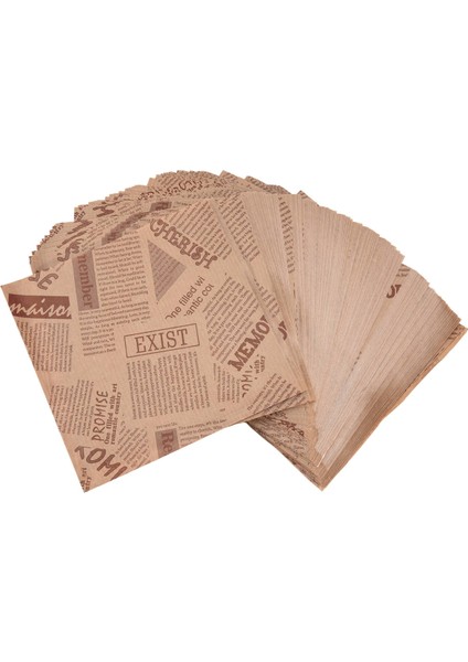 100PCS 12X12CM Sandviç Çörek Ekmek Torbası Bisküvi Çörek Kağıt Torbalar Yağlı Ekmek Zanaat Fırın Gıda Paketleme Kraft (Yurt Dışından)