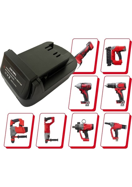 Milwaukee 18V Li-Ion Pil Aracı Için Einhell 18V Li-Ion Pil Dönüştürücüsü Için Pil Adaptörü (Yurt Dışından) indirimleri