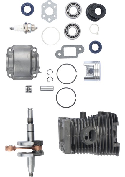 Silindir Piston Krank Mili Motorlu Tan Kiti Stıhl MS170 MS180 017 Ms 180 Chainsaw 38MM (Yurt Dışından)