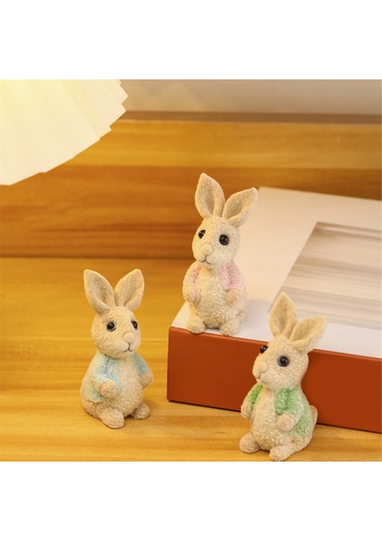 3pcs Paskalya Günü Tavşan Dekoru Paskalya Bahar Tavşanı Dekoru Paskalya Dekoru Hediye Için El Yapımı Figürinler (Yurt Dışından) fırsatları