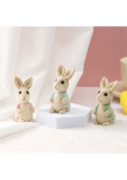 3pcs Paskalya Günü Tavşan Dekoru Paskalya Bahar Tavşanı Dekoru Paskalya Dekoru Hediye Için El Yapımı Figürinler (Yurt Dışından) indirimleri