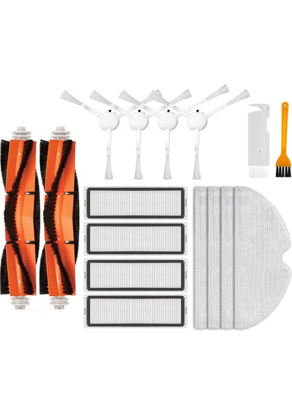 Xiaomi Robot Vakum Mop 2c / XMSTJQR2C Robot Vakuumlar Silin Yan Fırça Hepa Filtre Mop Rag Yedek Parçalar Aksesuarlar (Yurt Dışından)