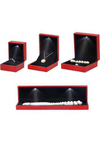 Moda LED Hafif Kolye Uzun Zincir Kutu Kolye Tutucu Evlilik Yıldızları Bileklik Ekran Için Mücevher Hediye Kutusu A (Yurt Dışından) modelleri