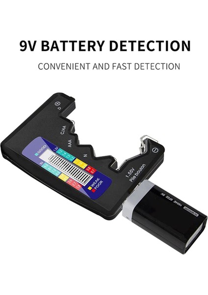 BT-886 Pil Test Cihazı Pil Powertester Kuru Pil No.5 No.5 Dijital Ekran Voltaj Test Cihazı BT-886 Siyah (Yurt Dışından) modelleri