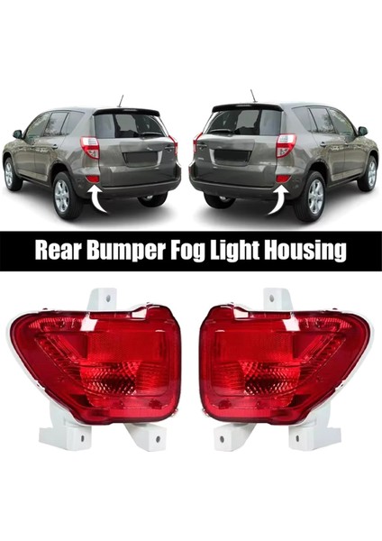 Toyota Rav4 2006-2012 Için Ampul Olmadan Araba Arka Tampon Sis Lambası Kapağı Kapak (Yurt Dışından) modelleri