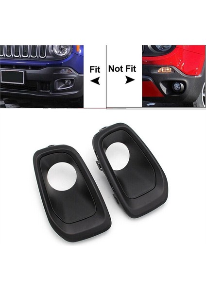 2015-2018 Jeep Renegade 5XB28XS9AA 5XB32XS9AA Için Ön Tampon Sis Lambası Çerçeve Kapağı (Yurt Dışından) fırsatları