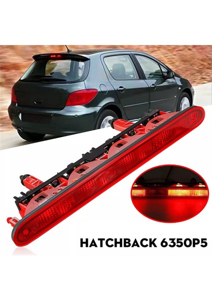 Peugeot 307 Hatchback 307SW 2001-2008 Için Araba Arka Yüksek Seviyeli Fren Lambası 6350P5 Ek 3. Üçüncü Durak Kuyruk Lambası (Yurt Dışından) fırsatları