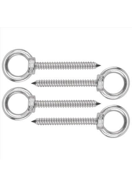 Ağır Hizmet Göz Kancaları Kendi Kendine Tapan Yeltici Vidalı Yük Kapasitesi 700LBS Göz Kancalarında Ağır Yorum Vidası (4 Pack- M10) (Yurt Dışından) modelleri