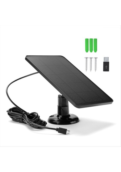 Göz Kırpma Güvenlik Kamerası Için Yüzük Için 4W 5V Güneş Paneli IP65 Su Yoktur Güneş Şarj Cihazı 360 Derece Güneş Paneli (Yurt Dışından)