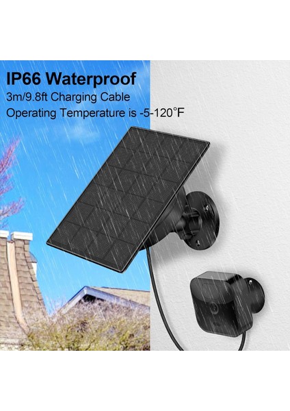 Göz Kırpma Güvenlik Kamerası Için Yüzük Için 4W 5V Güneş Paneli IP65 Su Yoktur Güneş Şarj Cihazı 360 Derece Güneş Paneli (Yurt Dışından) modelleri