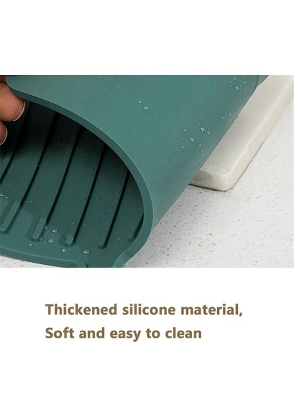 2pcs Mutfak Musluk Sıçrama Pad Silikon Musluk Koruyucu Mat Tahliye Pedi Tezgah Koruyucu (61X14.5X0.5CM) (Yurt Dışından) indirimleri