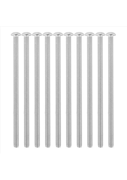 Paslanmaz Çelik Düğme Baş Vidası, Altı Soket Cıvataları Tip: M4 / 4mm Cıvata Boyutu: M4 x 80MM Paket Miktarı: 10 (Yurt Dışından)