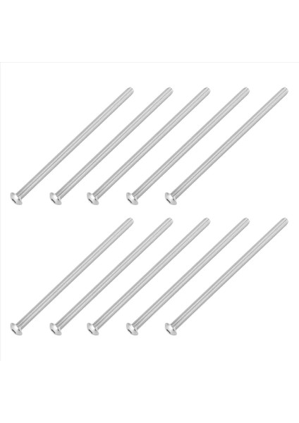 Paslanmaz Çelik Düğme Baş Vidası, Altı Soket Cıvataları Tip: M4 / 4mm Cıvata Boyutu: M4 x 80MM Paket Miktarı: 10 (Yurt Dışından) fiyatları