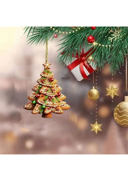 Akrilik Düz Kolye Noel Ağacı Süslemeleri Bardak Kitaplık Araba Kolye Hediyeleri (Yurt Dışından) fiyatları