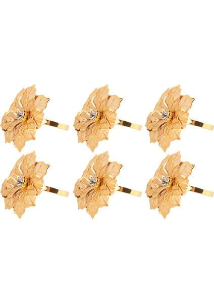 6 Paket Peçete Halkaları, Altın Peçete Halkaları Masa Süslemeleri Için Tokalar, Düğün, Akşam Yemeği, Parti, Diy Dekorasyon, Altın (Yurt Dışından)