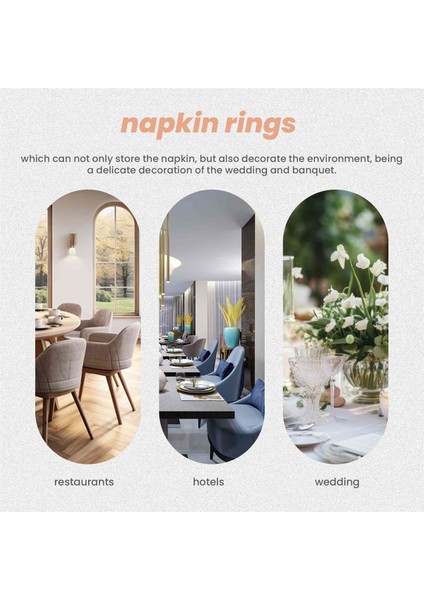 6 Paket Peçete Halkaları, Altın Peçete Halkaları Masa Süslemeleri Için Tokalar, Düğün, Akşam Yemeği, Parti, Diy Dekorasyon, Altın (Yurt Dışından) indirimleri