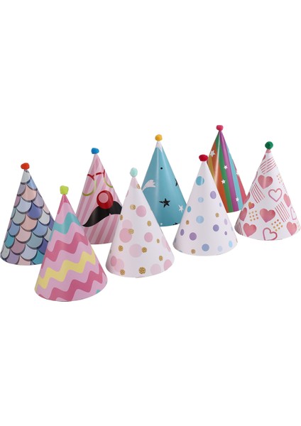 8pcs Kağıt Altın Folyo Mutlu Yıllar Partisi Yetişkinler ve Çocuk Partisi Dekorasyonu Için Şapkalar (Yurt Dışından) modelleri